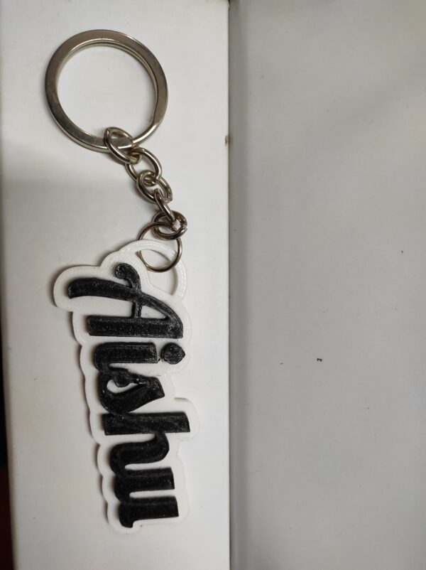 3D LETTER CUT KEY CHAIN - Image 3